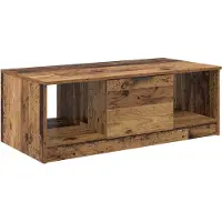 vidaXL Salontafel Oud Hout 102 x 50 x 36cm Bewerkt hout