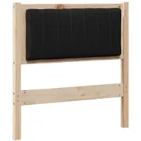 vidaXL Gestoffeerd hoofdbord Bruin 75 cm Massief grenenhout