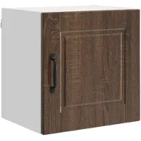vidaXL Wandkast PORTO Bruin Eiken 40 x 31 x 40 cm Bewerkt hout