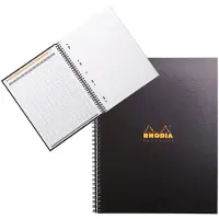 Rhodia Collegeblok Geruit Zwart Geperforeerd 160 Pagina's 80 Vellen