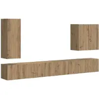 vidaXL Tv Wandkast Set 6 st Artisan Eiken