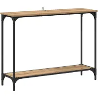vidaXL Wandtafel artisanaal eikenkleurig 101 x 30.5 x 75 cm