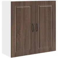 vidaXL Wandkast PORTO Bruin Eiken 80 x 31 x 80 cm Bewerkt hout