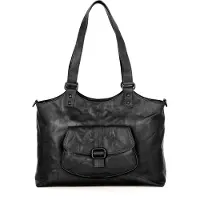 Spikes & Sparrow Schoudertas / Laptoptas 15.6'' Kalynn Zwart
