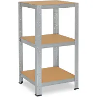 Shelfplaza HOME metalen stellingkast - 90x60x60 cm - verzinkt - 3 planken