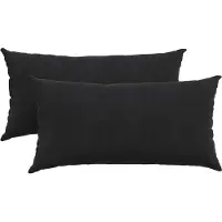 vidaXL Zitkussens 2 pcs Zwart 80 x 40 cm Corduroy stof