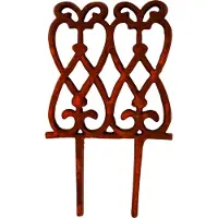 Esschert Design decoratief perkhek 27,6 cm staal roestbruin