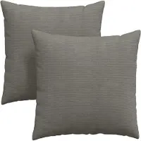 vidaXL Zitkussens 2 pcs Lichtgrijs 80 x 80 cm Corduroy stof