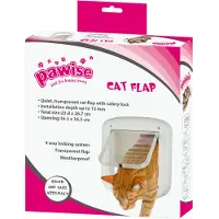 Pawise Kattenluik - Wit - 23x26cm