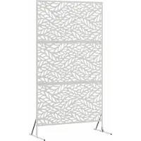 Syfax Privacyscherm 100 x 50 x 180 cm Roestvrij staal zilver