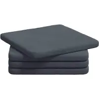 vidaXL Zitkussens 4 pcs Fluweel Donkergrijs 40 x 40 x 3 cm