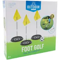 OUTDOOR PLAY voetbalspel Foot Golf set met doelen en bal.