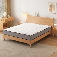 STILVORA Pocketveringmatras 160x200 cm – 7 Zones H3 – Ergonomische Drukverlichting – 20 cm Hoog – Traagschuim – Wit Grijs