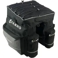 VERK Fietstassen Dubbel XL 60 Liter Zwart Met Regenhoes