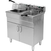 YATO Professionele Dubbele Elektrische Friteuse 2 × 11,5 liter (400 Volt)
