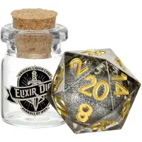 Fanroll Vanishing Oil D20 Elixir Liquid Core Dice 1 Transparant Kinderen