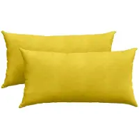vidaXL Zitkussens 2 pcs Geel 80 x 40 cm Corduroy stof