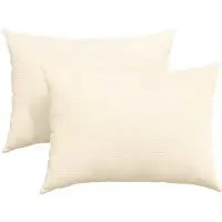 vidaXL Zitkussens 2 pcs Crème 70 x 50 cm Corduroy stof