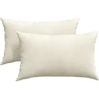 vidaXL Zitkussens 2 pcs Crème 50 x 30 cm Corduroy stof