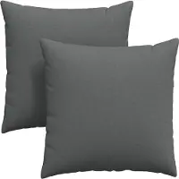 vidaXL Zitkussens 2 pcs Donkergrijs 60 x 60 cm Stof