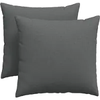 vidaXL Zitkussens 2 st Stof Donkergrijs 45 x 45 cm