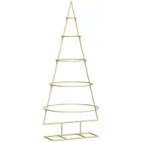 vidaXL Metalen kerstboom met standaard KUOPIO 124.5 cm Staal Goud