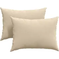 vidaXL Zitkussens 2 pcs Crème 70 x 50 cm Stof