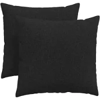 vidaXL Zitkussens 2 pcs Zwart 45 x 45 cm Stof