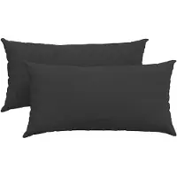 vidaXL Zitkussens 2 pcs Zwart 80 x 40 cm Stof