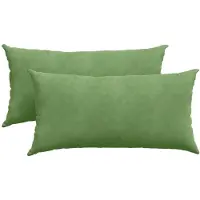 vidaXL Zitkussens 2 pcs Lichtgroen 80 x 40 cm Corduroy stof