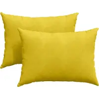 vidaXL Zitkussens 2 pcs Geel 70 x 50 cm Corduroy stof