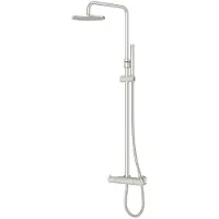 Steinberg 100 - Doucheset met thermostaat, diameter 20 cm, geborsteld nikkel 100 2721 BN