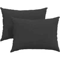 vidaXL Zitkussens 2 pcs Zwart 70 x 50 cm Stof