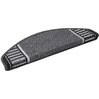 vidaXL Zelfklevende trapmatten 15 st 65 x 21 x 4 cm Non-Slip Antraciet