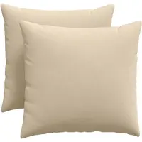 vidaXL Zitkussens 2 pcs Crème 50 x 50 cm Stof