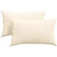 vidaXL Zitkussens 2 pcs Crème 50 x 30 cm Corduroy stof