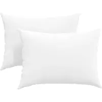 vidaXL Zitkussens 2 st Stof Wit 70 x 50 cm