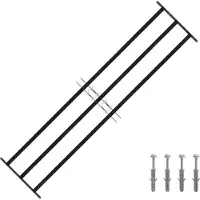 vidaXL Veiligheidsrooster voor ramen, 174 x 45 cm, verzinkt staal