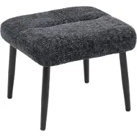 HOMCOM kruk - voetenbankje - 45B x 41T x 38H cm - donkergrijs