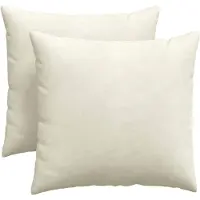 vidaXL Zitkussens 2 pcs Crème 45 x 45 cm Corduroy stof