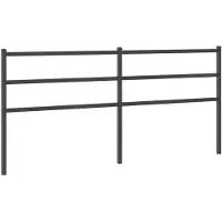 Super Merchant Vervangend hoofdbord 193 cm metaal zwart