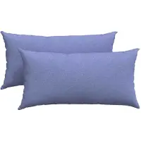 vidaXL Zitkussens 2 st Stof Jeans Blauw 80 x 40 cm