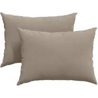 vidaXL Zitkussens 2 st Stof Taupe 70 x 50 cm