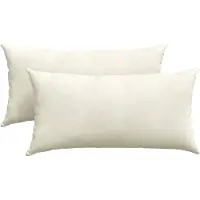 vidaXL Zitkussens 2 pcs Crème 80 x 40 cm Corduroy stof