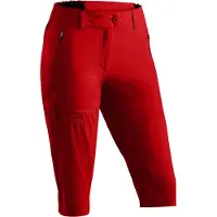 Maier Sports - Women's Lulaka Capri Loop - Short 36 - Regular, rood