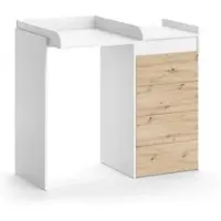 Vicco Wasmachinekast Alf Wit 116 x 98 cm met 4 laden, Model 40612