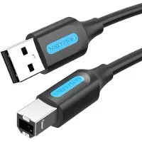 Vention COQBJ USB-kabel USB 2.0 0,5 m USB A USB B Zwart