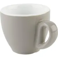 APS Germany 6 Espressokoppen - Kopje - Grijs - Ø 6 cm - 80 ml - Vaatwasserbestendig - Breukvast - Stapelbaar
