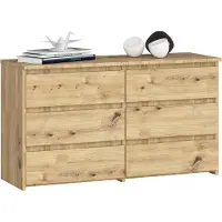 Akord Ladekast CL100 met 6 Lades / Furniture Factory / Artisan Eik / 100 x 57 x 35 cm