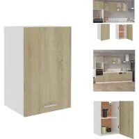vidaXL Hangkast Sonoma-eikenhout, 39,5x31x60 cm, materiaal: houtvezel - Keukenmeubels